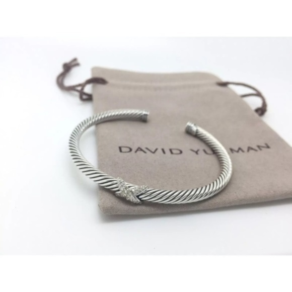 David Yurman Jewelry - David Yurman Sterling & X Diamonds Bracelet